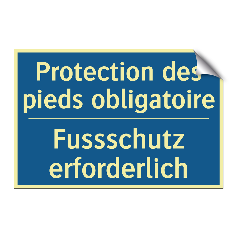 Fussschutz erforderlich - Protection des pieds obligatoire /.../