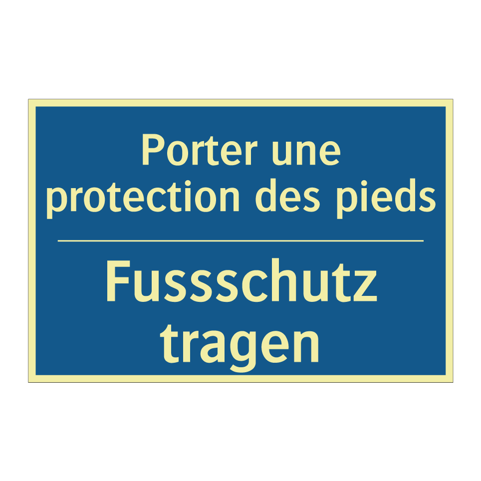 Fussschutz tragen - Porter une protection des pieds /.../