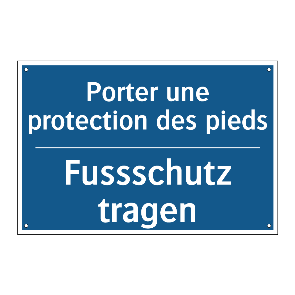 Fussschutz tragen - Porter une protection des pieds /.../