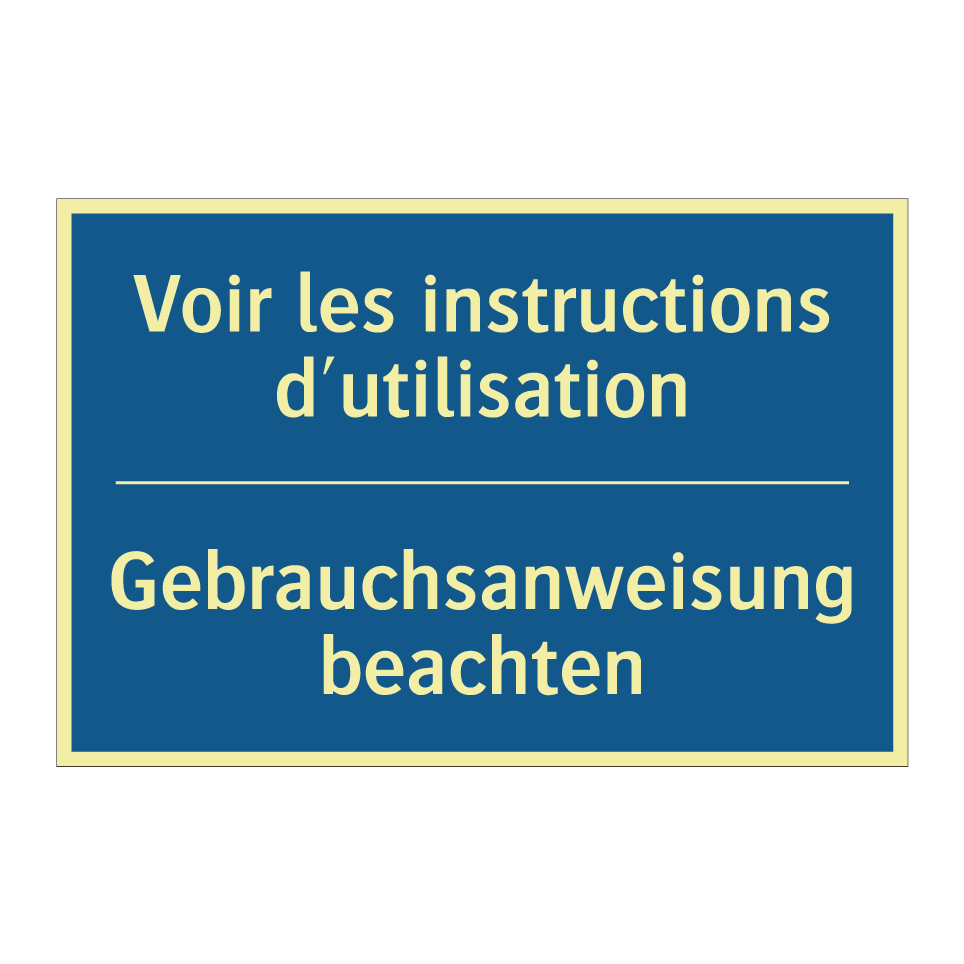 Gebrauchsanweisung beachten - Voir les instructions d'utilisation /.../