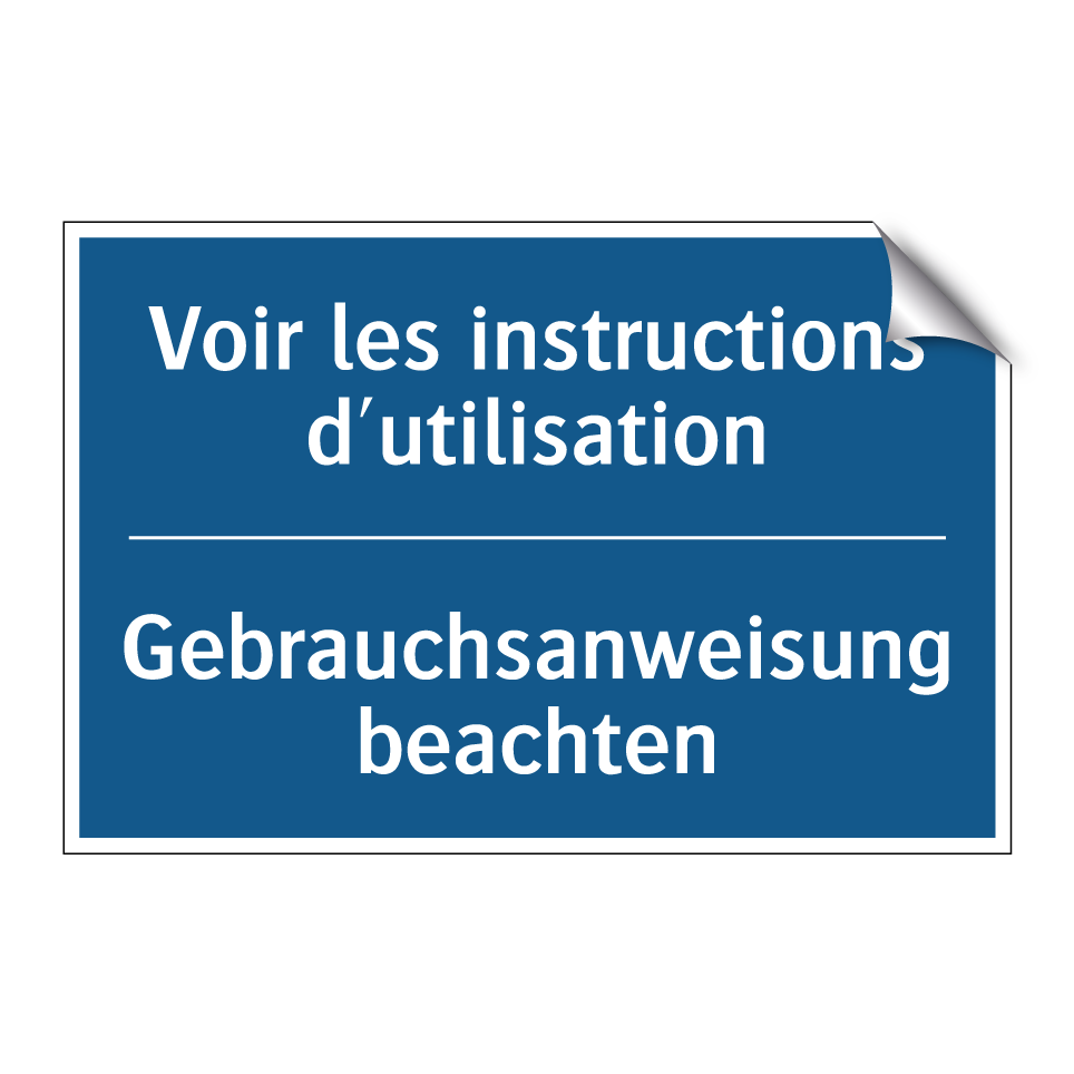 Gebrauchsanweisung beachten - Voir les instructions d'utilisation /.../