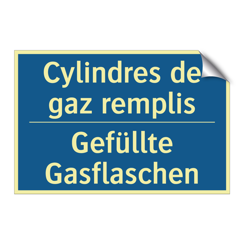 Gefüllte Gasflaschen - Cylindres de gaz remplis