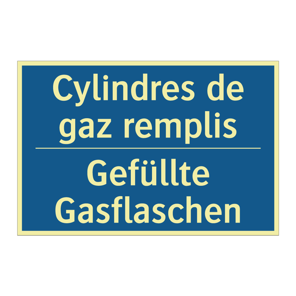 Gefüllte Gasflaschen - Cylindres de gaz remplis