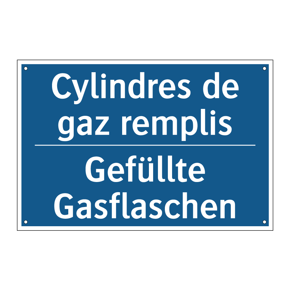 Gefüllte Gasflaschen - Cylindres de gaz remplis