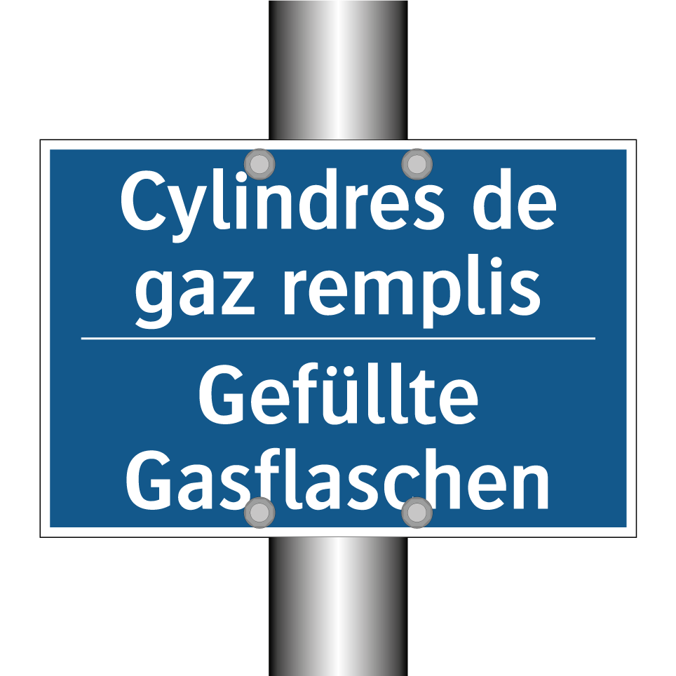Gefüllte Gasflaschen - Cylindres de gaz remplis