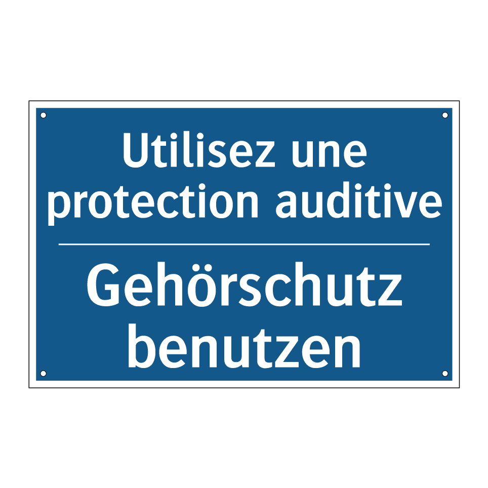 Gehörschutz benutzen - Utilisez une protection auditive /.../