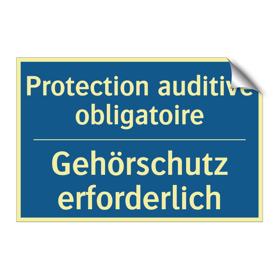Gehörschutz erforderlich - Protection auditive obligatoire /.../