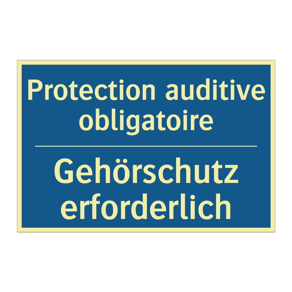 Gehörschutz erforderlich - Protection auditive obligatoire /.../