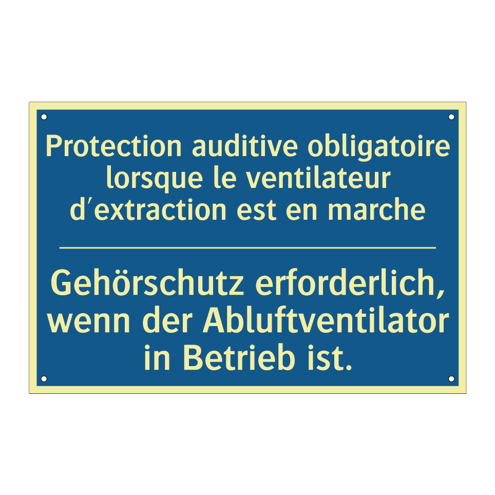 Gehörschutz erforderlich, wenn  /.../ - Protection auditive obligatoire  /.../
