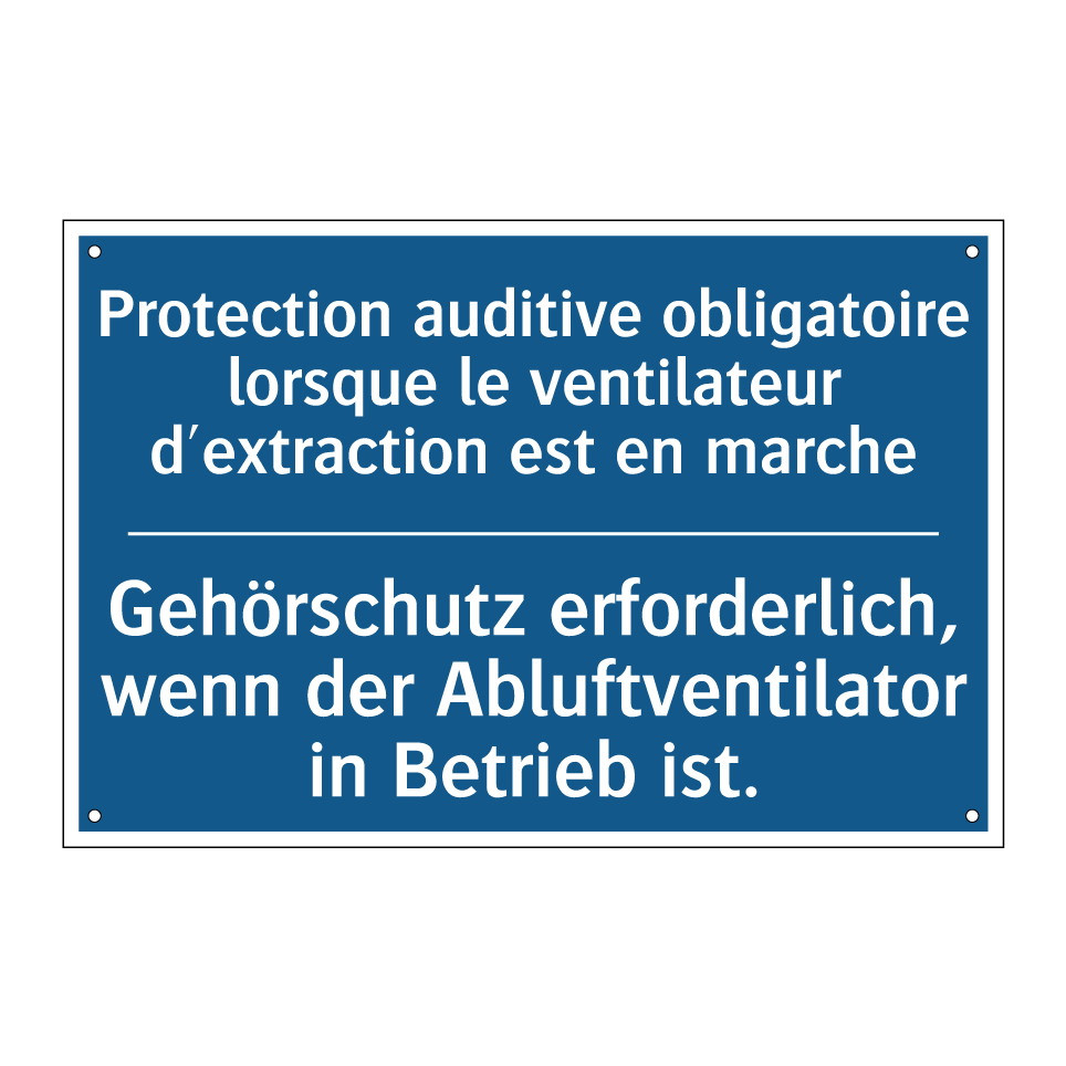 Gehörschutz erforderlich, wenn  /.../ - Protection auditive obligatoire  /.../