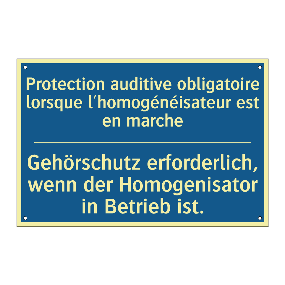 Gehörschutz erforderlich, wenn  /.../ - Protection auditive obligatoire  /.../