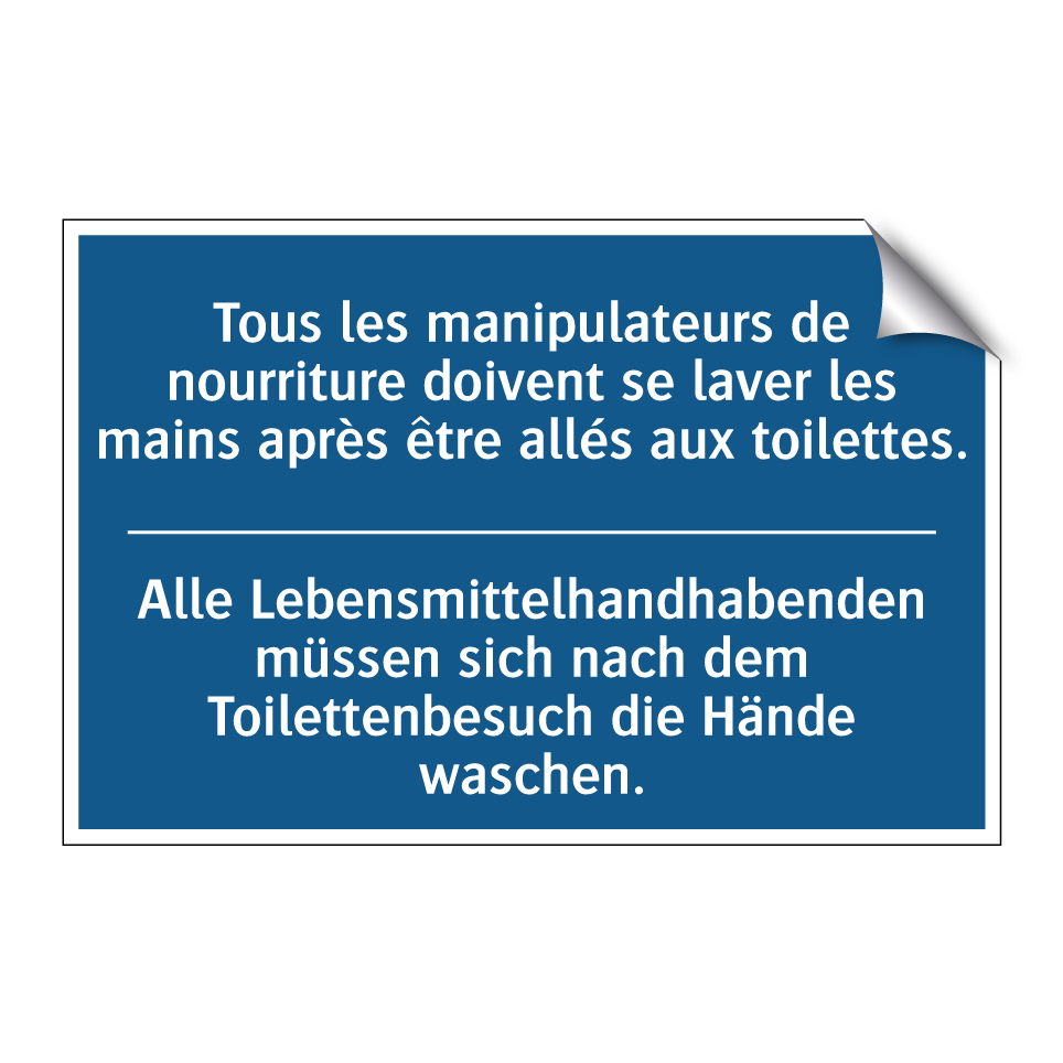 Alle Lebensmittelhandhabenden  /.../ - Tous les manipulateurs de nourriture  /.../