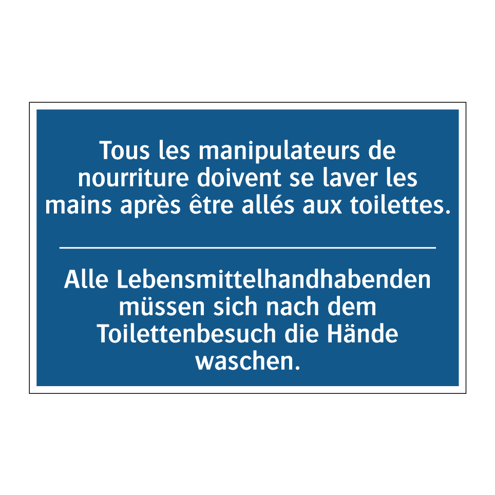 Alle Lebensmittelhandhabenden  /.../ - Tous les manipulateurs de nourriture  /.../