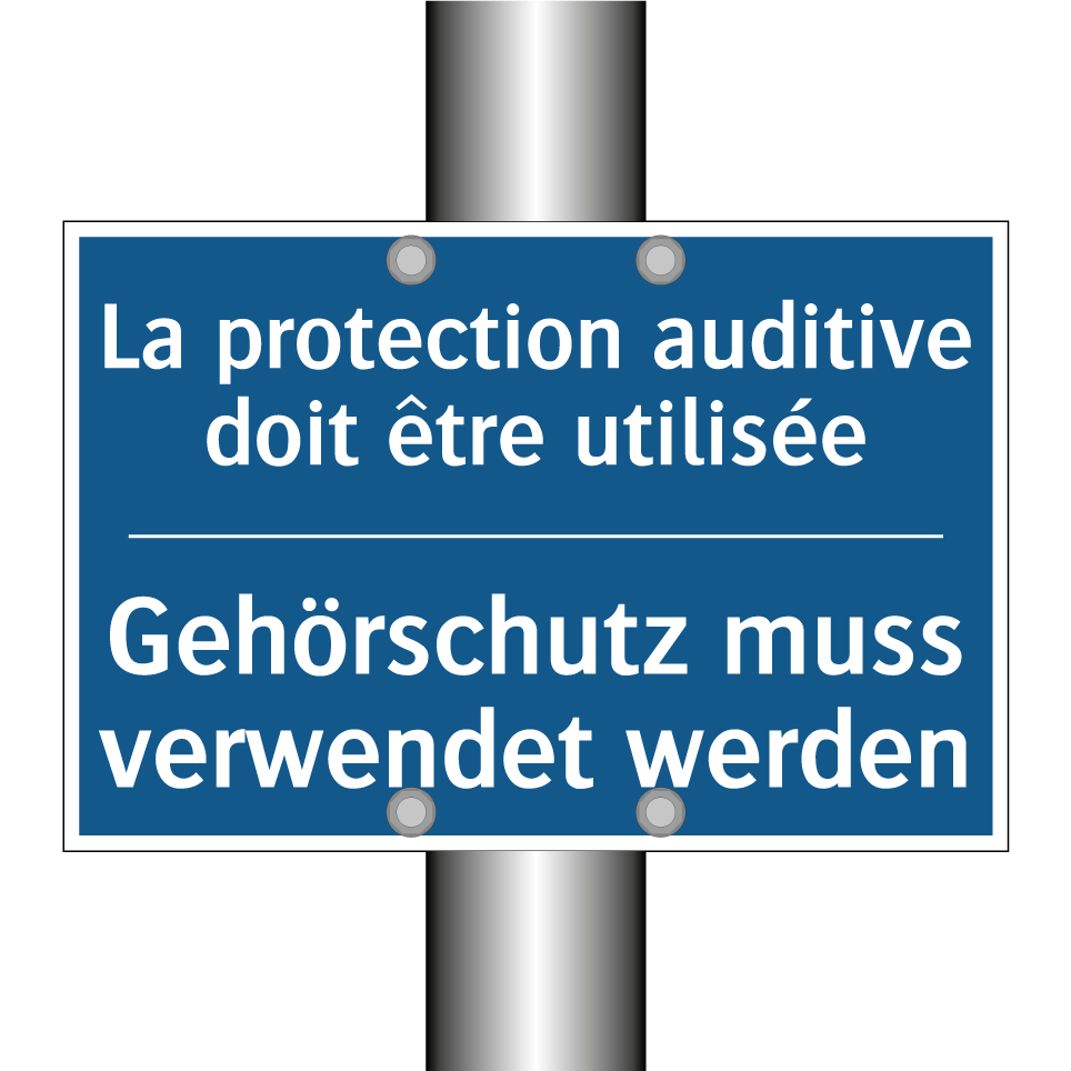 Gehörschutz muss verwendet werden /.../ - La protection auditive doit être  /.../
