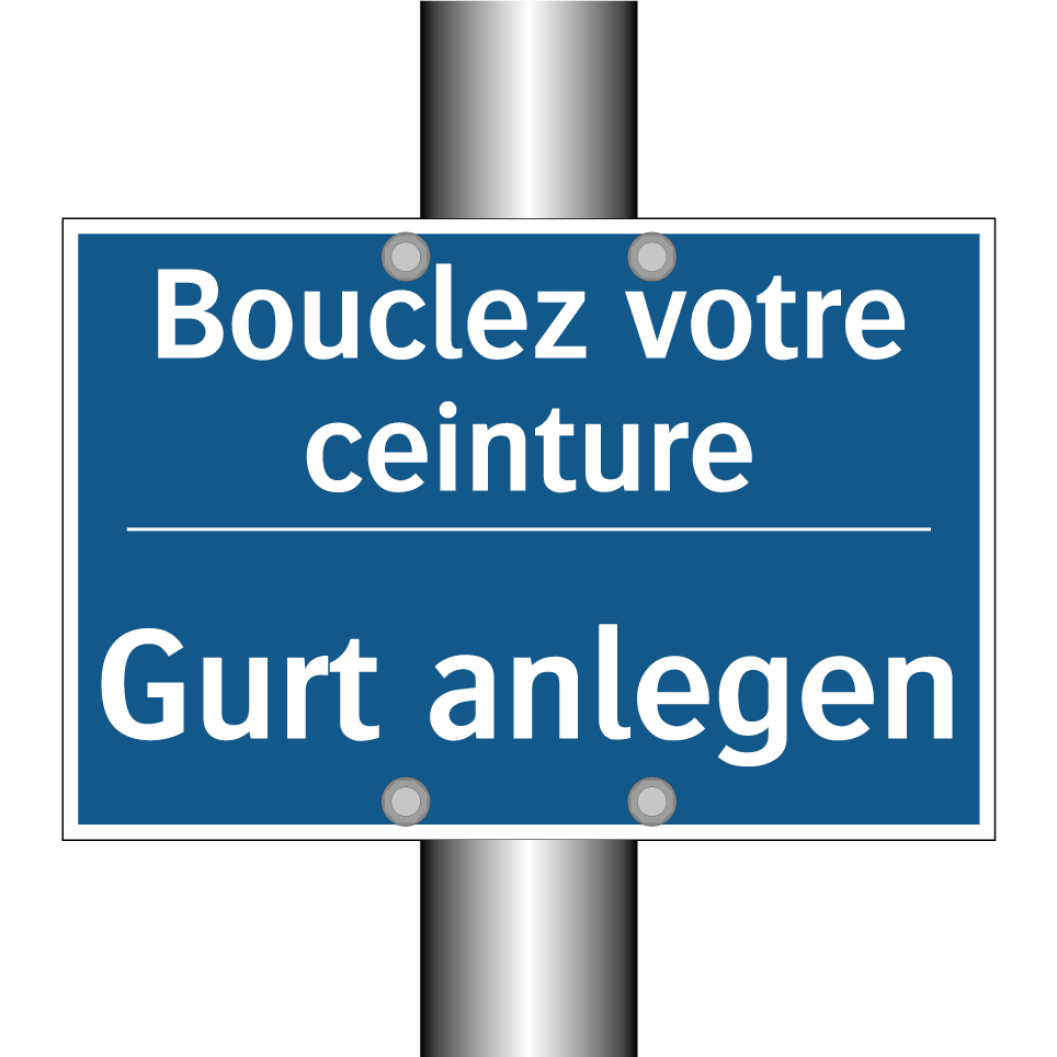 Gurt anlegen - Bouclez votre ceinture