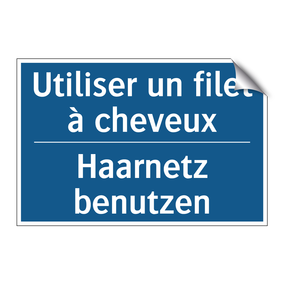 Haarnetz benutzen - Utiliser un filet à cheveux