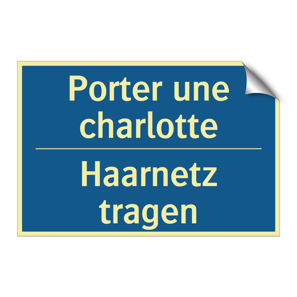 Haarnetz tragen - Porter une charlotte