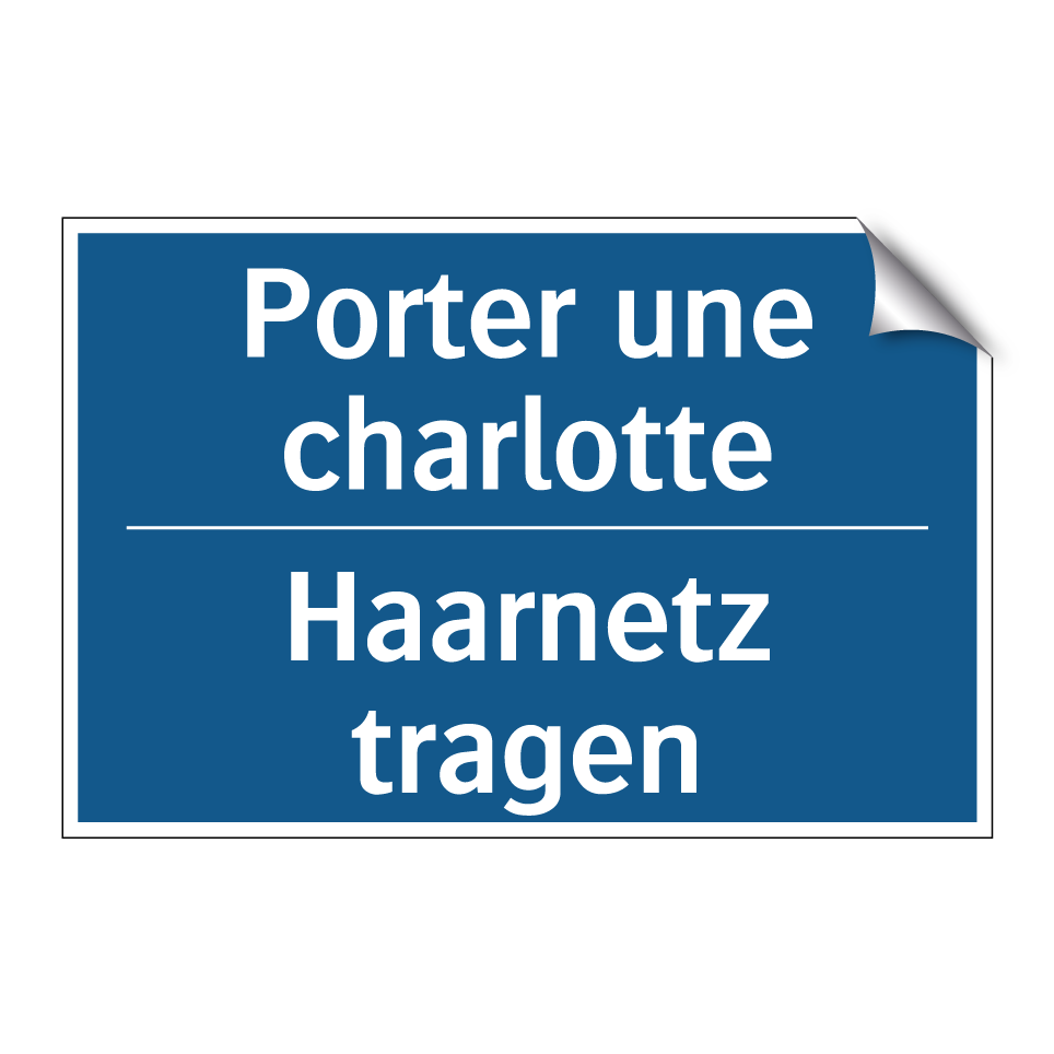 Haarnetz tragen - Porter une charlotte