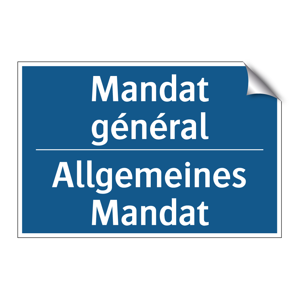 Allgemeines Mandat - Mandat général
