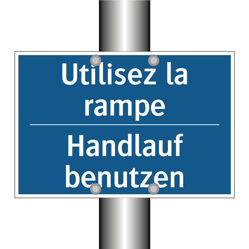 Handlauf benutzen - Utilisez la rampe