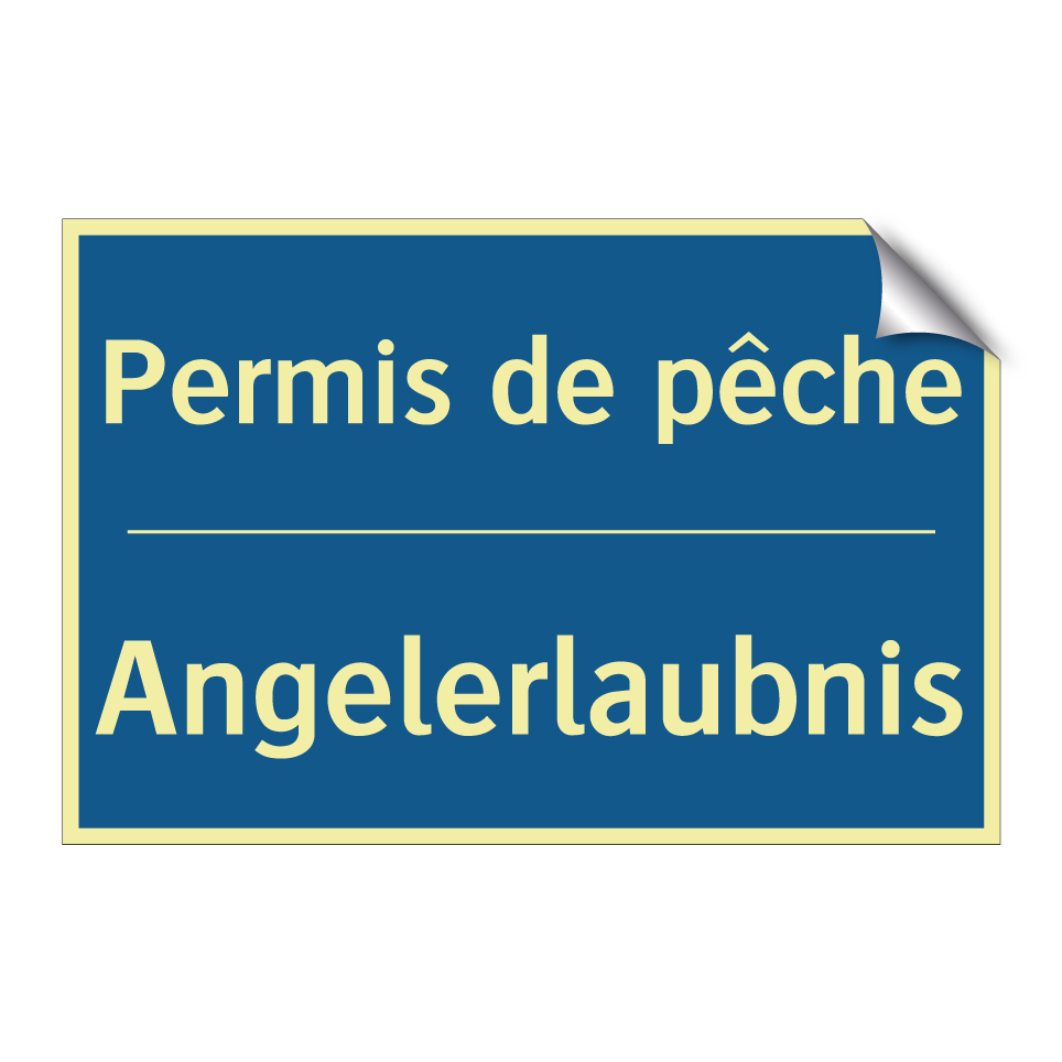 Angelerlaubnis - Permis de pêche