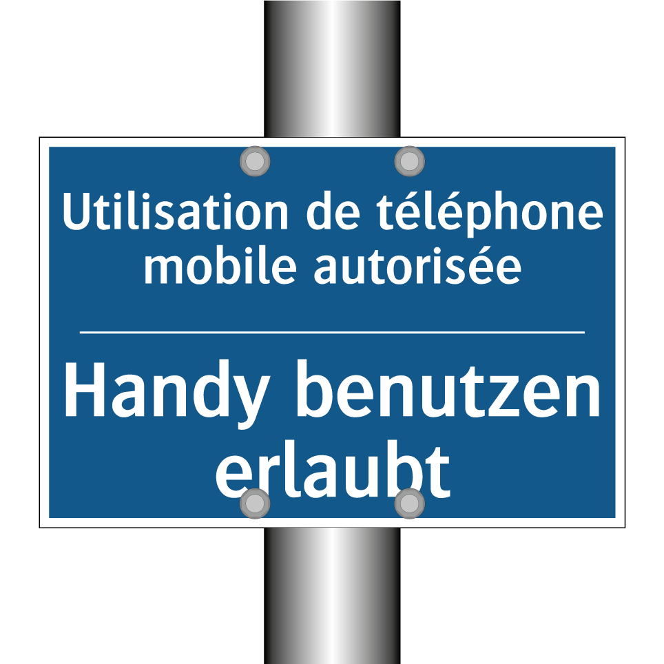 Handy benutzen erlaubt - Utilisation de téléphone mobile  /.../