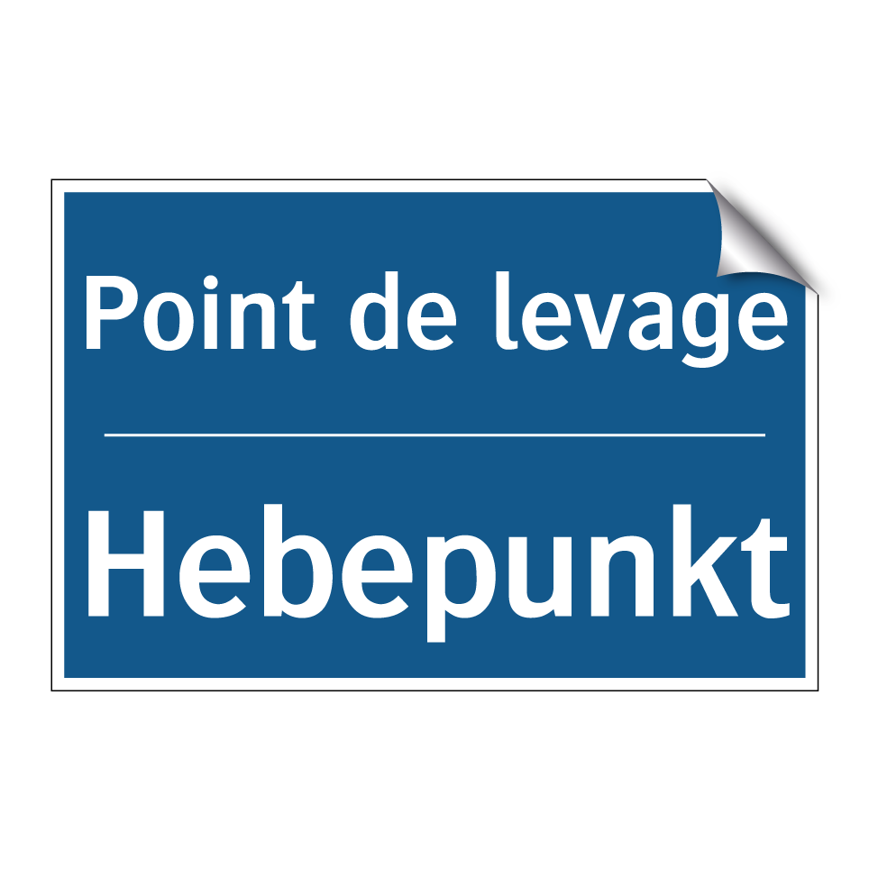 Hebepunkt - Point de levage