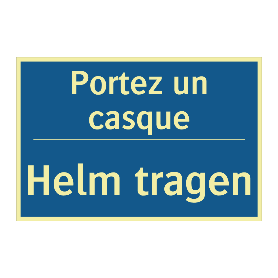 Helm tragen - Portez un casque