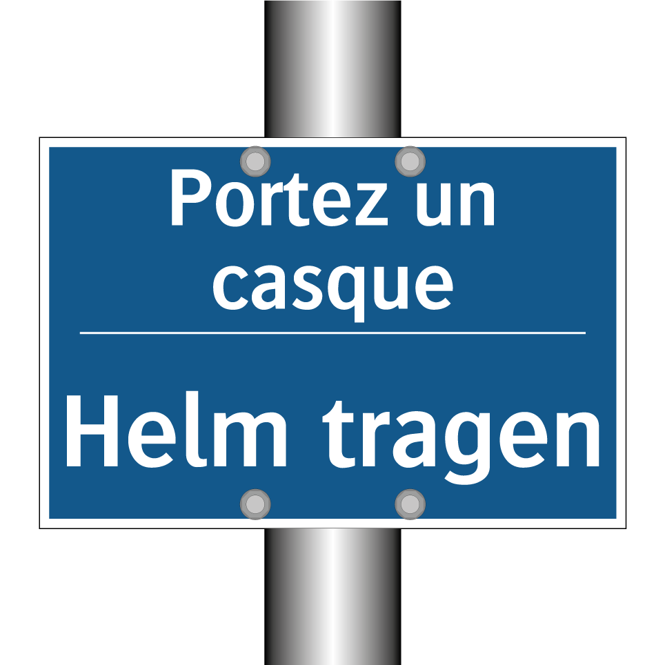Helm tragen - Portez un casque