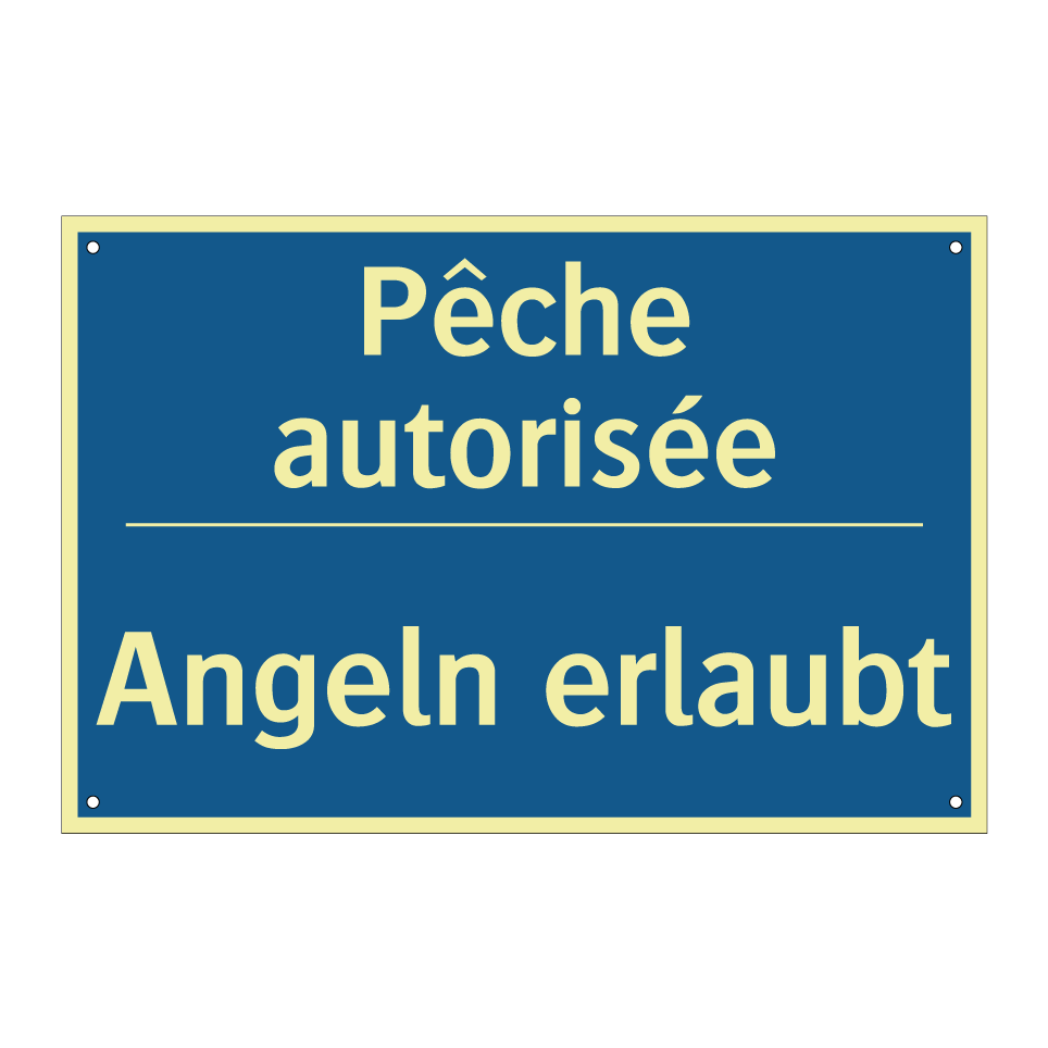 Angeln erlaubt - Pêche autorisée