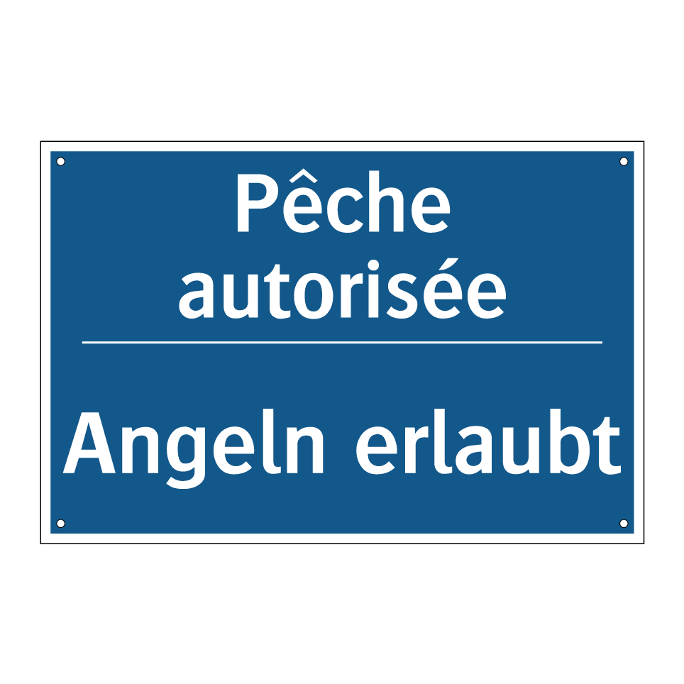 Angeln erlaubt - Pêche autorisée
