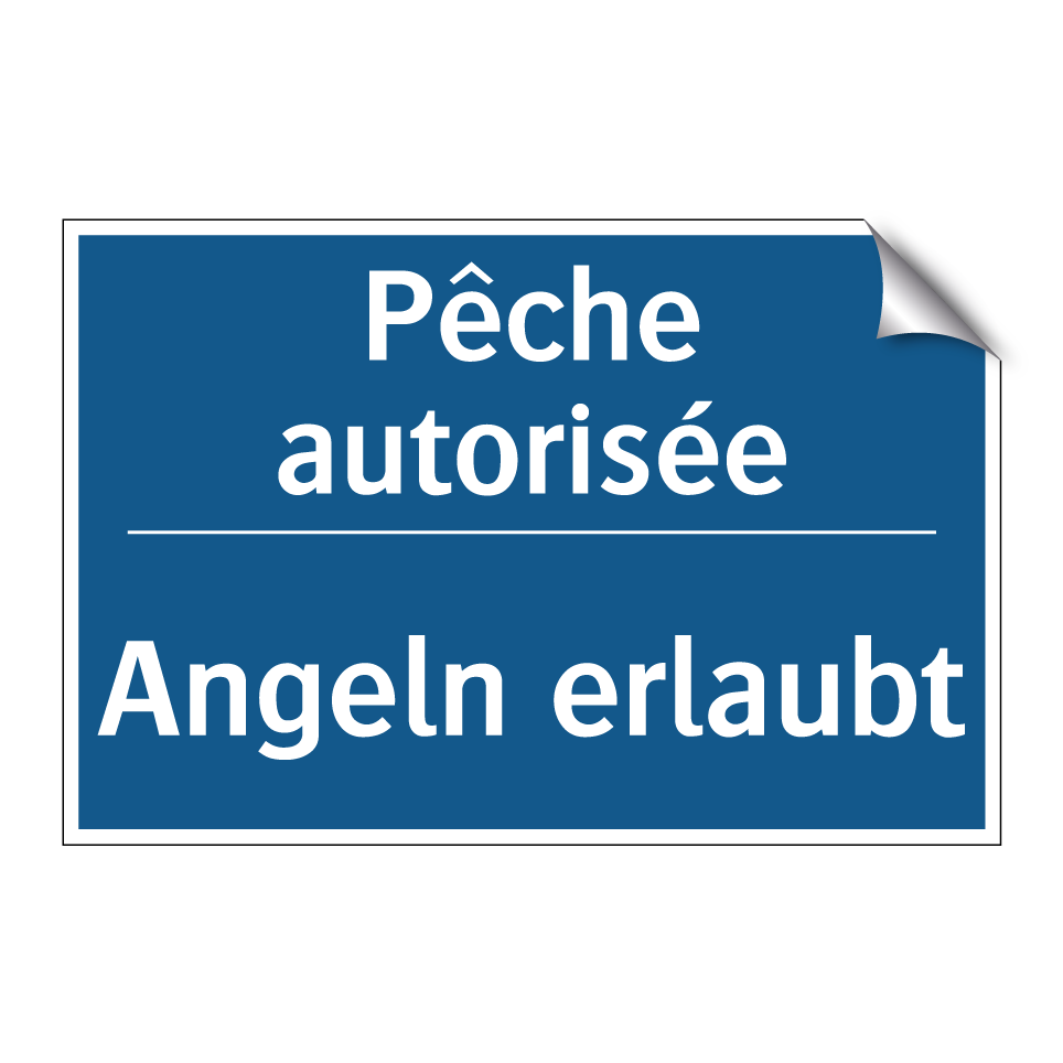 Angeln erlaubt - Pêche autorisée
