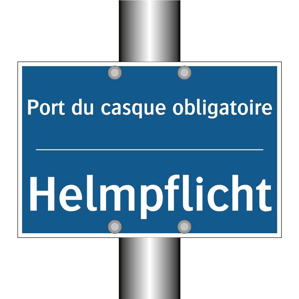 Helmpflicht - Port du casque obligatoire