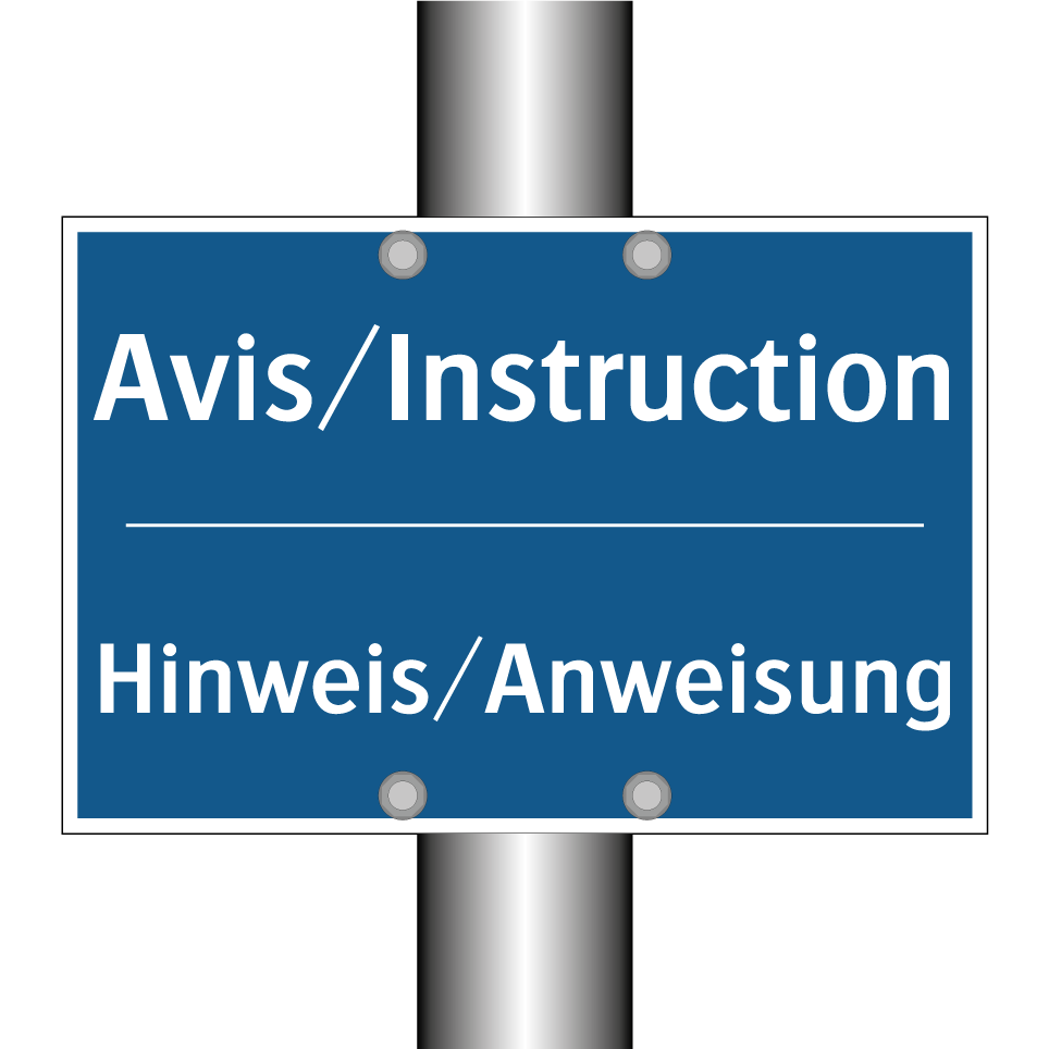 Hinweis/Anweisung - Avis/Instruction