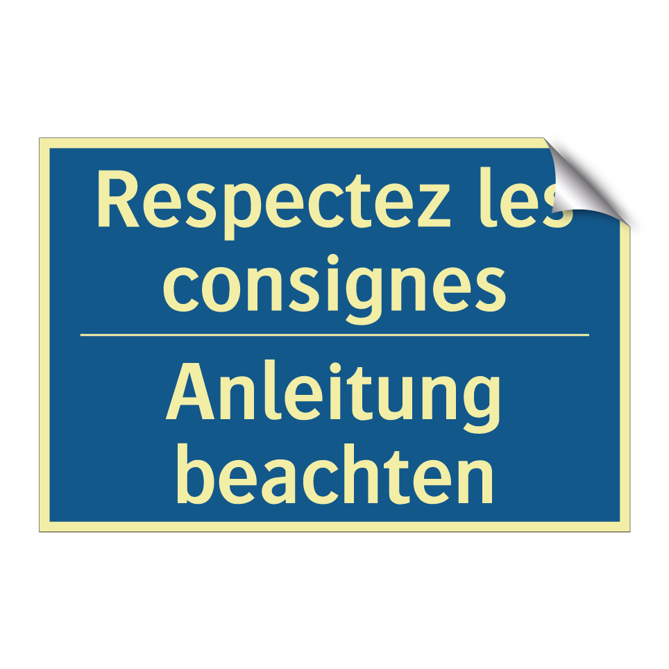 Anleitung beachten - Respectez les consignes