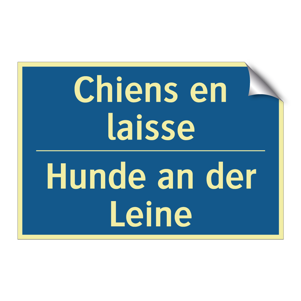 Hunde an der Leine - Chiens en laisse