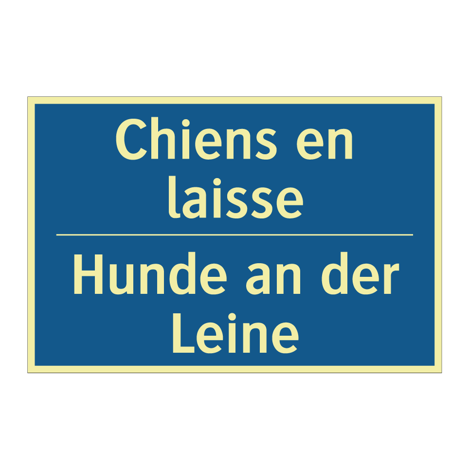 Hunde an der Leine - Chiens en laisse