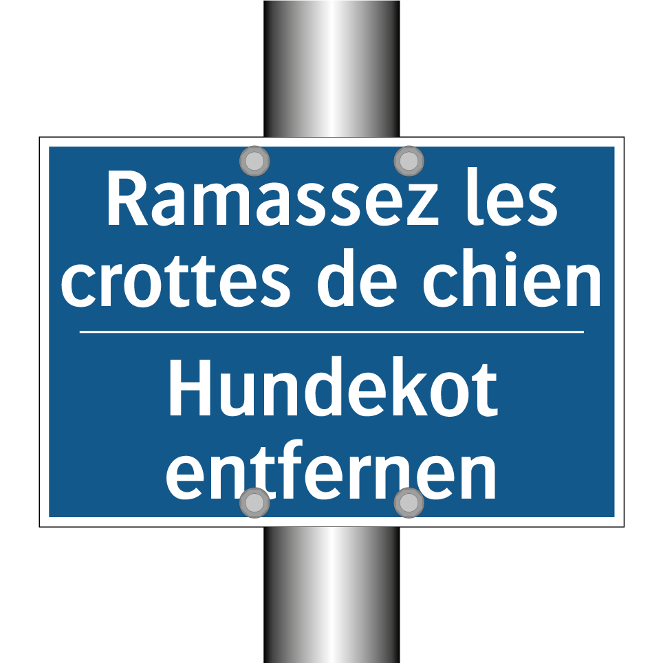Hundekot entfernen - Ramassez les crottes de chien