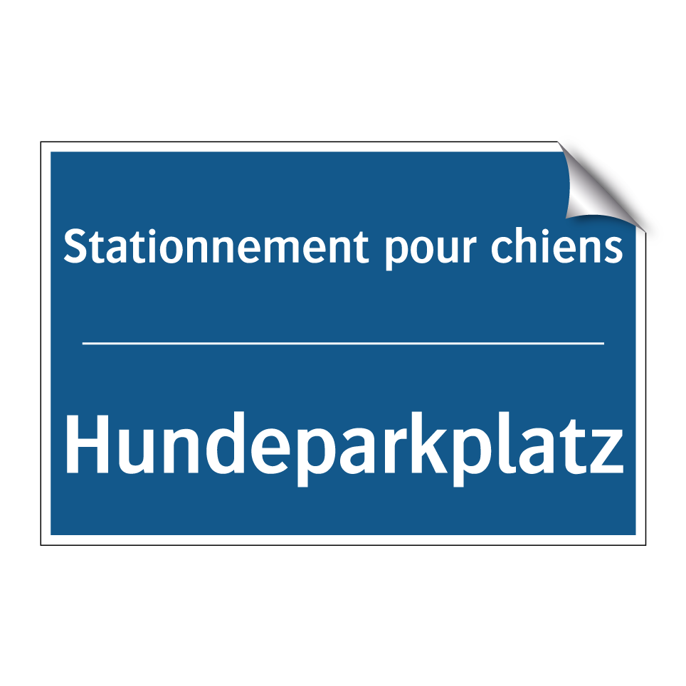 Hundeparkplatz - Stationnement pour chiens