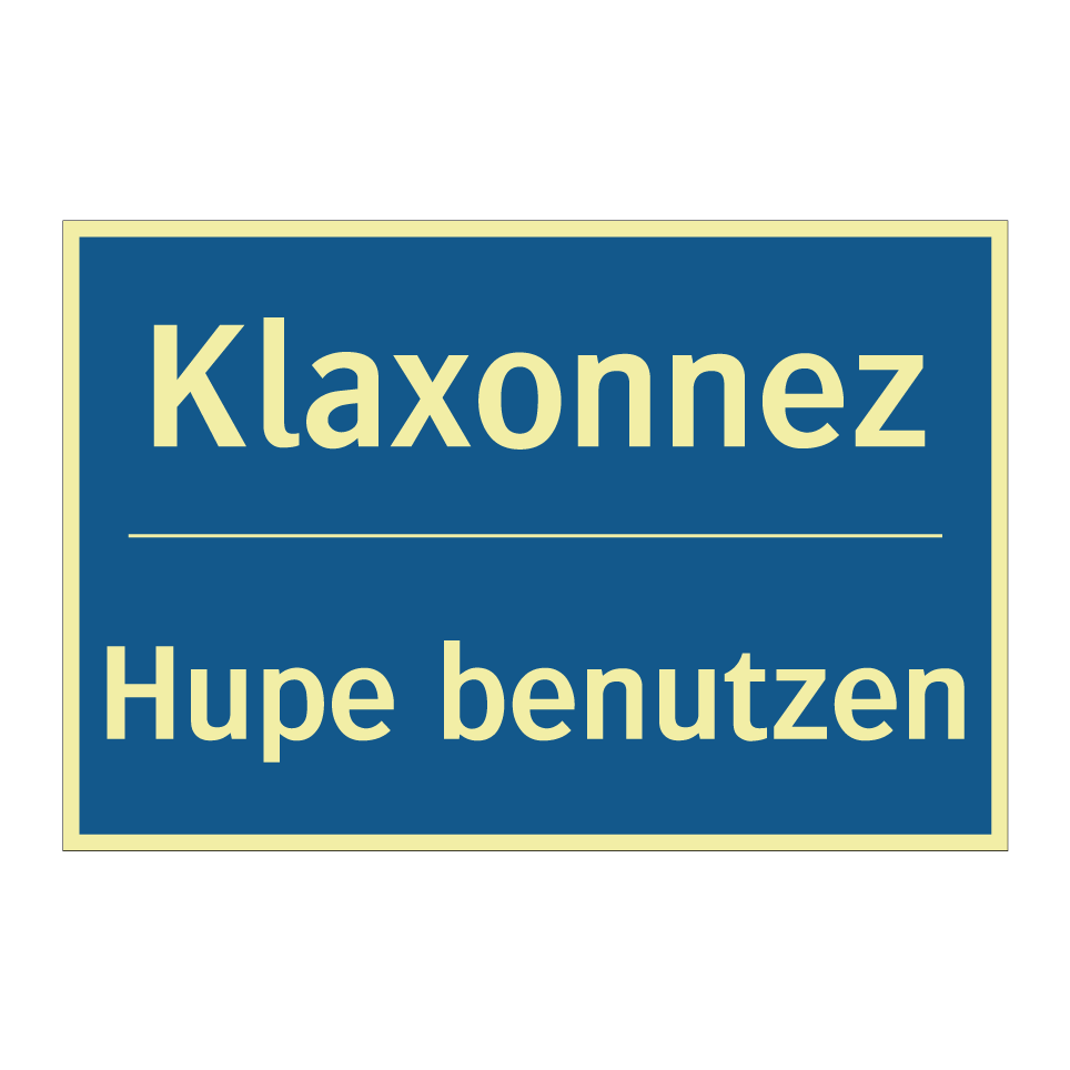 Hupe benutzen - Klaxonnez