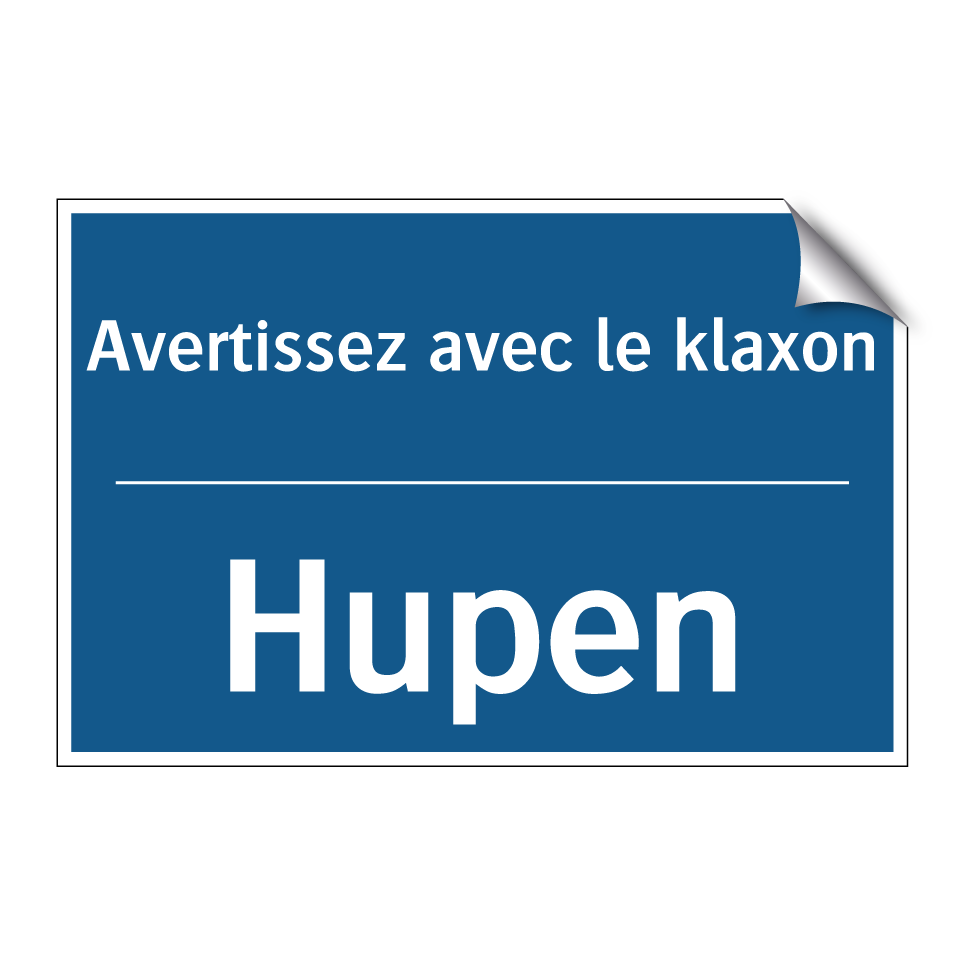 Hupen - Avertissez avec le klaxon
