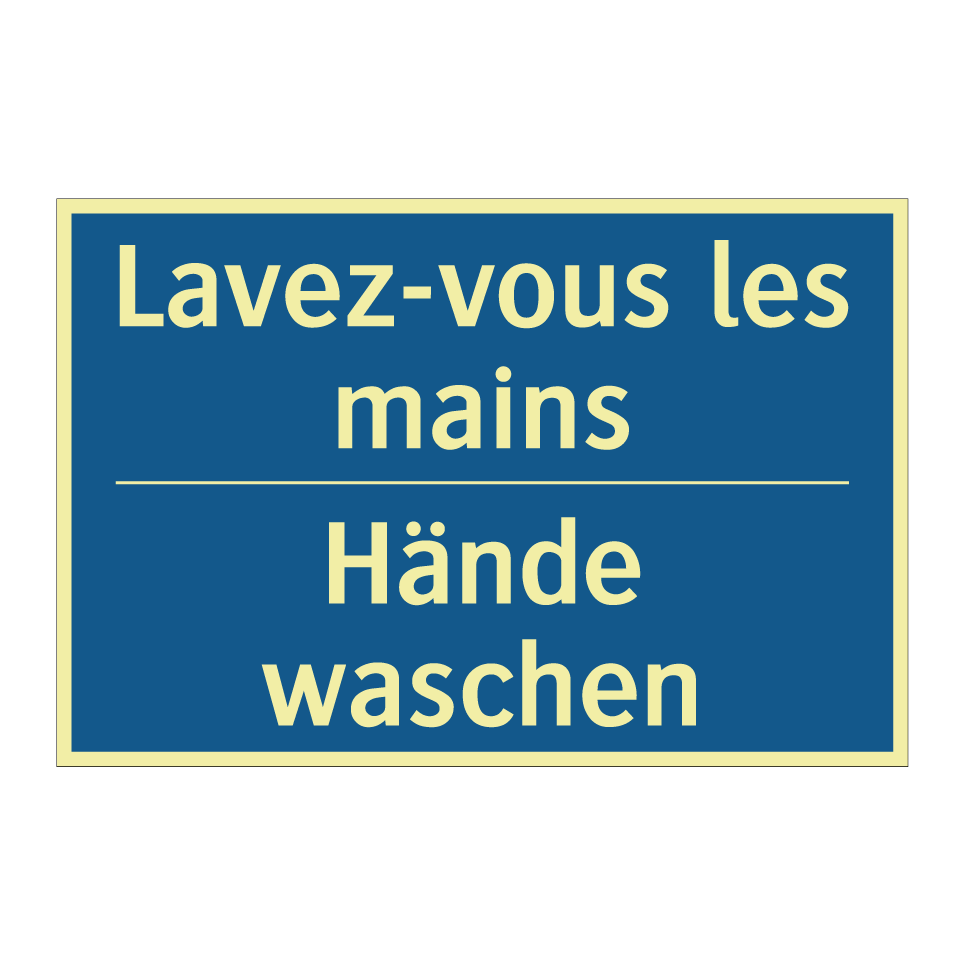 Hände waschen - Lavez-vous les mains