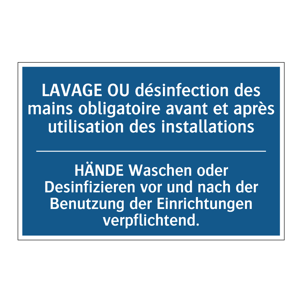 HÄNDE Waschen oder Desinfizieren  /.../ - LAVAGE OU désinfection des mains  /.../
