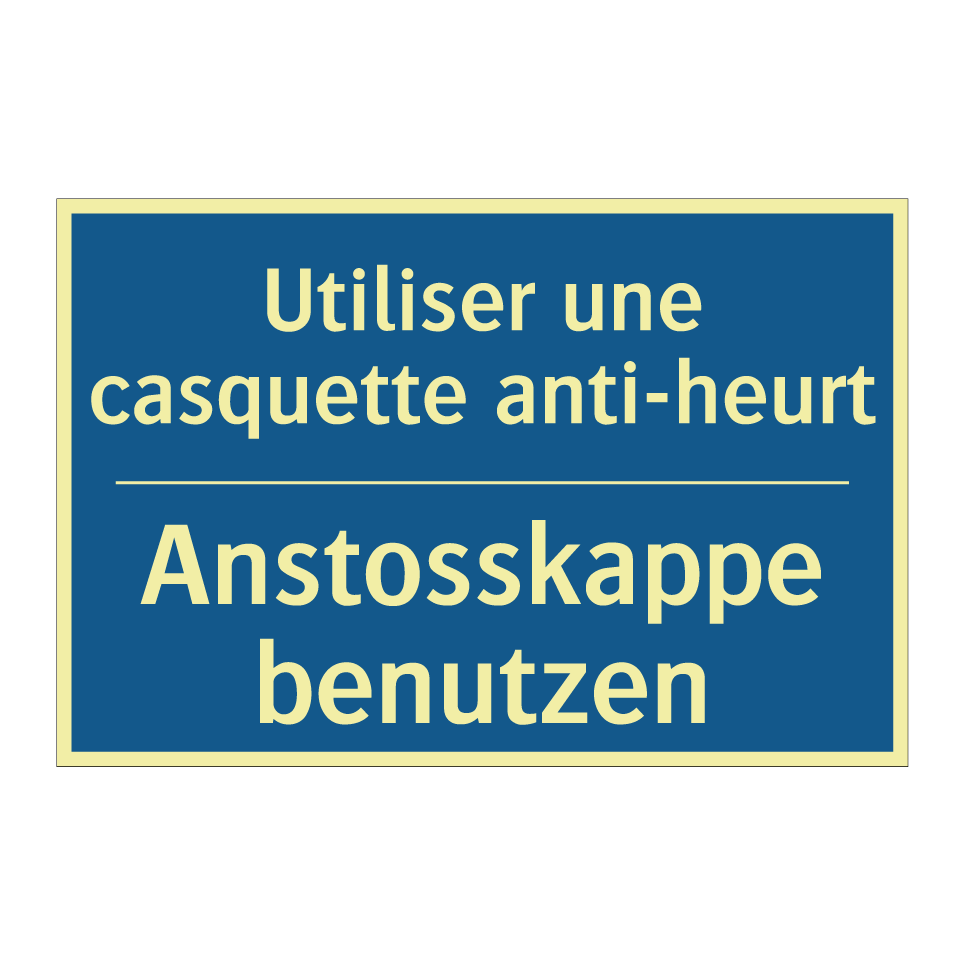 Anstosskappe benutzen - Utiliser une casquette anti-heurt /.../