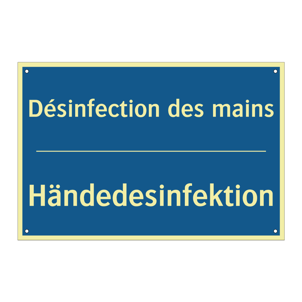 Händedesinfektion - Désinfection des mains