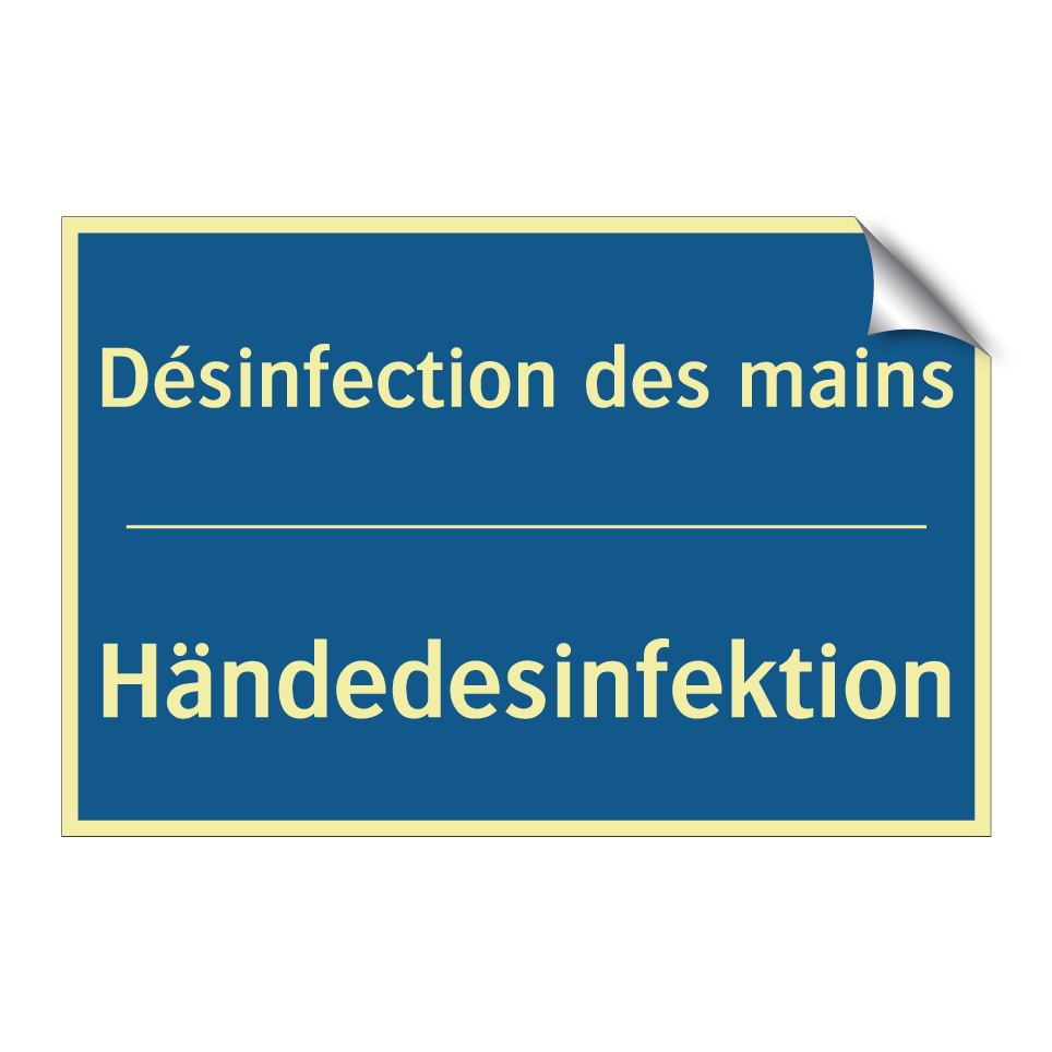 Händedesinfektion - Désinfection des mains