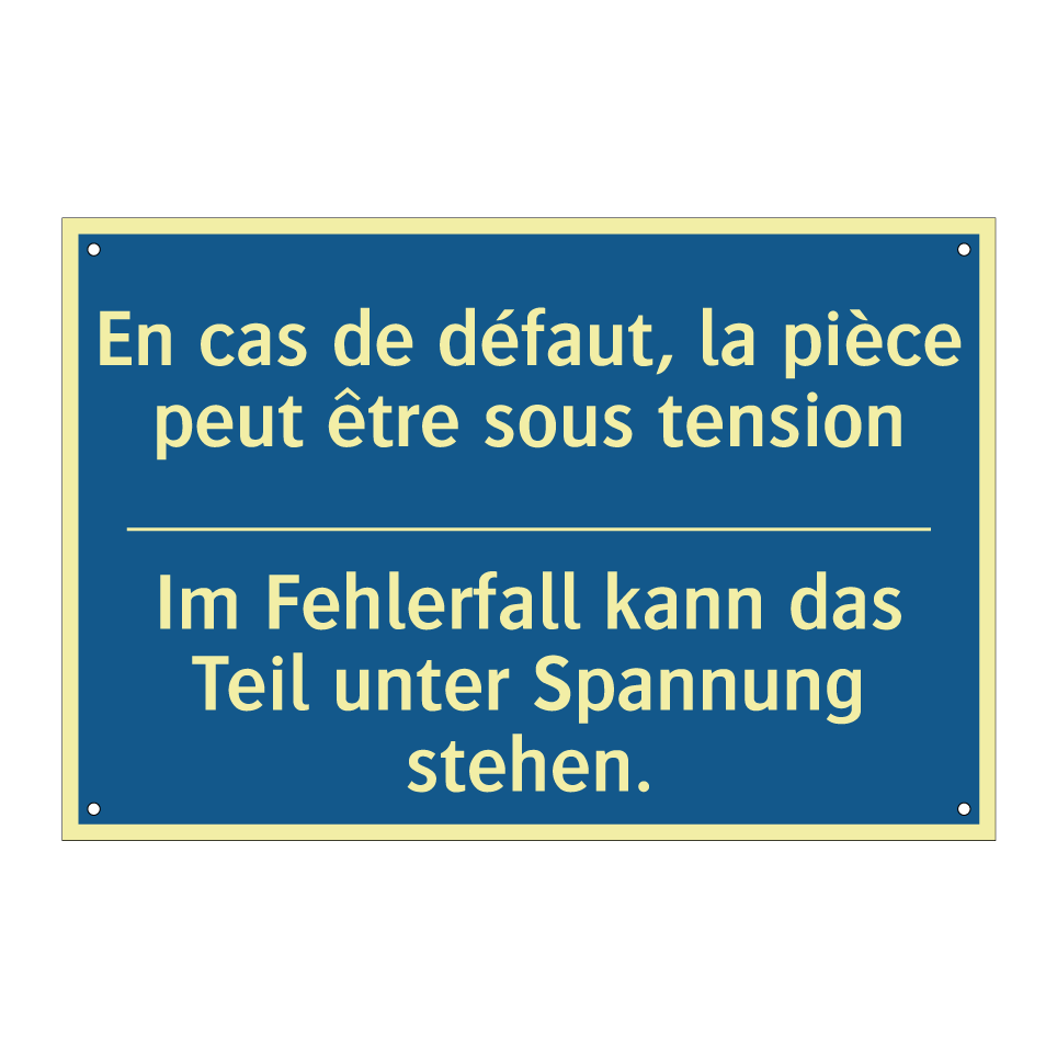 Im Fehlerfall kann das Teil unter  /.../ - En cas de défaut, la pièce peut  /.../