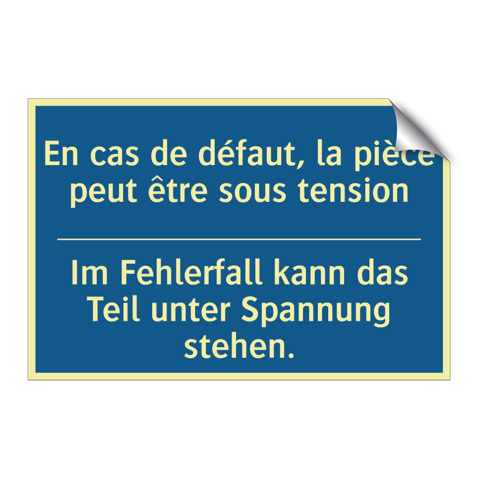 Im Fehlerfall kann das Teil unter  /.../ - En cas de défaut, la pièce peut  /.../