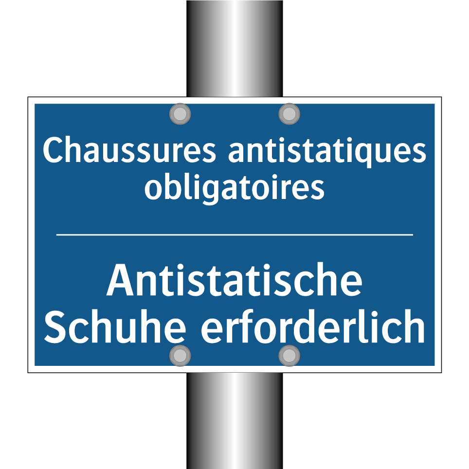 Antistatische Schuhe erforderlich /.../ - Chaussures antistatiques obligatoires /.../