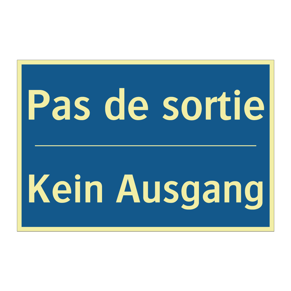 Kein Ausgang - Pas de sortie